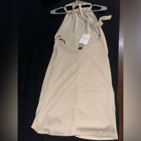 Forever 21 mini halter dress cream size M - Picture 6 of 7